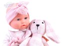 Uroczy BOBAS lalka z pluszowym króliczkiem ZA3828
