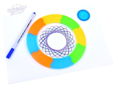 Spirograf Zestaw do rysowania KREATYWNE spirale Pomoc w rysowaniu TA0080 Spirograf Zestaw do rysowania KREATYWNE spirale Pomoc w rysowaniu TA0080