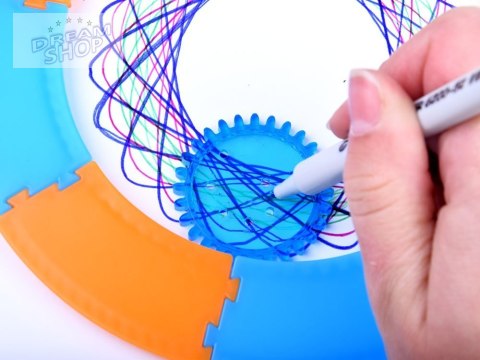 Spirograf Zestaw do rysowania KREATYWNE spirale Pomoc w rysowaniu TA0080 Spirograf Zestaw do rysowania KREATYWNE spirale Pomoc w rysowaniu TA0080