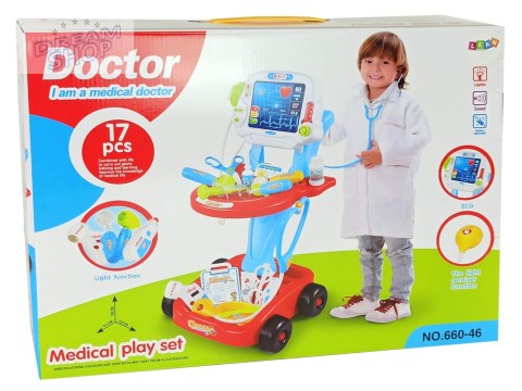 Zestaw Lekarski na Wózku Doktor 17 Elementów EKG Zestaw Lekarski na Wózku Doktor 17 Elementów EKG