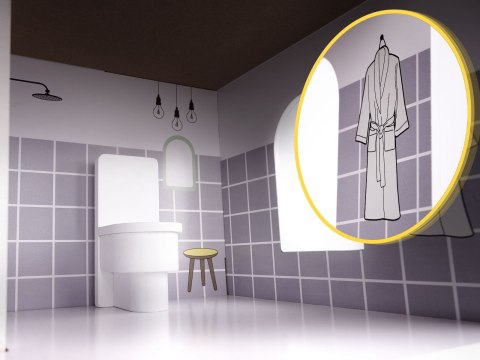 LULILO DOMEK DLA LALEK DREWNIANY IRISO LED MEBLE