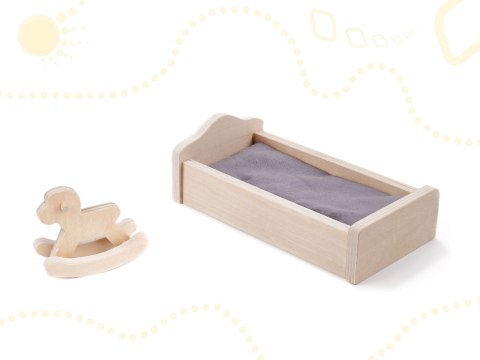 LULILO DOMEK DLA LALEK DREWNIANY IRISO LED MEBLE