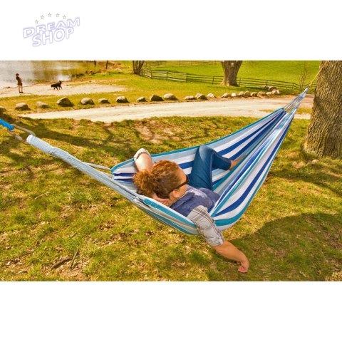 Hamak ogrodowy 2 osobowy XXL 250x150cm Saska Garden Hamak ogrodowy 2 osobowy XXL 250x150cm Saska Garden