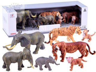SERIA ZWIERZĘTA SAFARI Zestaw figurek tygrys + słoń KOLEKCJA ZA2987
