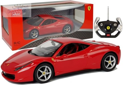 Auto R/C Ferrari Italia Rastar 1:14 Czerwone na Pilota Auto R/C Ferrari Italia Rastar 1:14 Czerwone na Pilota