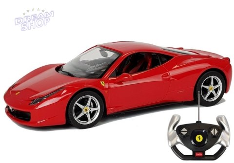 Auto R/C Ferrari Italia Rastar 1:14 Czerwone na Pilota Auto R/C Ferrari Italia Rastar 1:14 Czerwone na Pilota