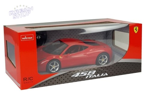 Auto R/C Ferrari Italia Rastar 1:14 Czerwone na Pilota Auto R/C Ferrari Italia Rastar 1:14 Czerwone na Pilota