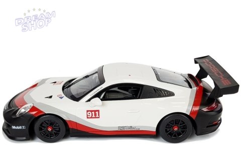 Auto R/C Porsche 911 GT3 CUP Rastar 1:14 Białe na pilota Auto R/C Porsche 911 GT3 CUP Rastar 1:14 Białe na pilota