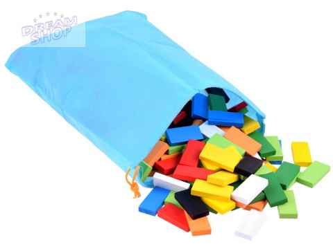 Drewniane kolorowe DOMINO klocki 300 ele ZA3861 Drewniane kolorowe DOMINO klocki 300 ele ZA3861