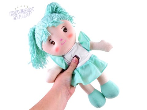 Lalka szmacianka szmaciana Zuzia 33cm w miętowej sukni ZA3853 Lalka szmacianka szmaciana Zuzia 33cm w miętowej sukni ZA3853