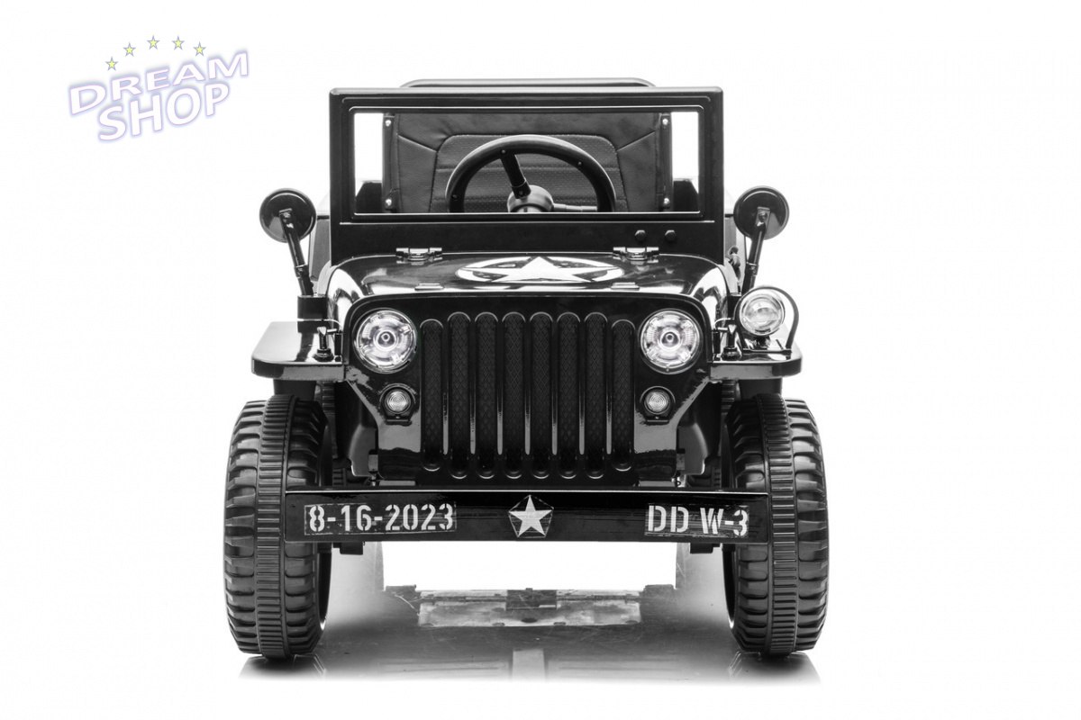 Pojazd Retro Wojskowy Czarny Pojazd Retro Wojskowy Czarny