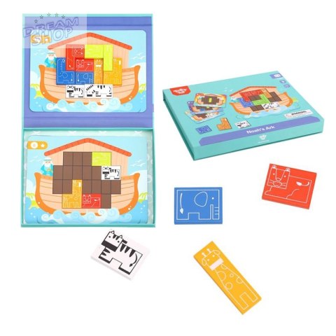 TOOKY TOY Układanka Logiczna Puzzle Tetris Arka Noego 26 el. TOOKY TOY Układanka Logiczna Puzzle Tetris Arka Noego 26 el.