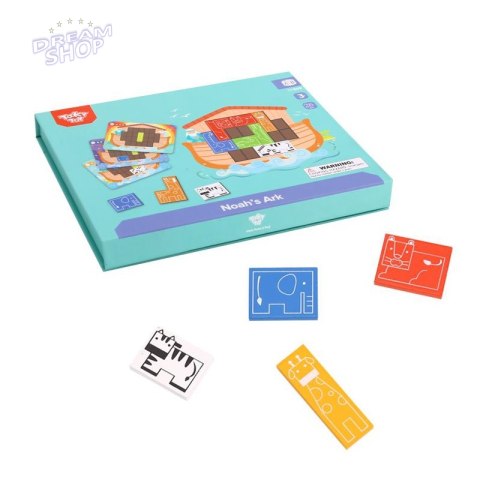 TOOKY TOY Układanka Logiczna Puzzle Tetris Arka Noego 26 el. TOOKY TOY Układanka Logiczna Puzzle Tetris Arka Noego 26 el.