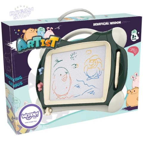 WOOPIE Znikopis Tablica Magnetyczna Kolorowa + 2 Stempelki WOOPIE Znikopis Tablica Magnetyczna Kolorowa + 2 Stempelki