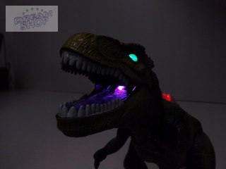 DINOZAUR NA PILOTA T-REX PILOT DŹWIĘKI ŚWIATŁA