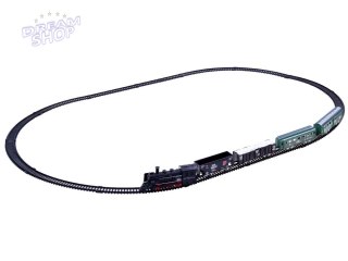 Kolejka elektryczna lokomotywa z wagonami RC0448