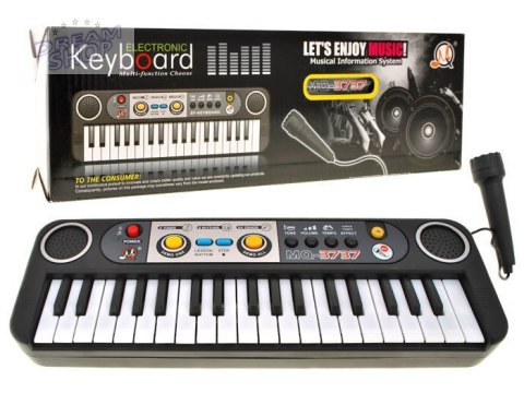 Organy Keyboard 37 klawiszy + mikrofon IN0056 Organy Keyboard 37 klawiszy + mikrofon IN0056