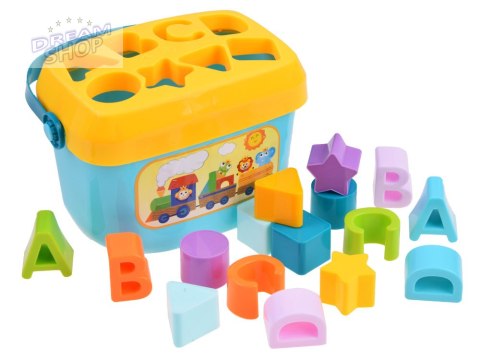 Zestaw edukacyjny Wiaderko klocki literki SORTER 16szt ZA3803 Zestaw edukacyjny Wiaderko klocki literki SORTER 16szt ZA3803