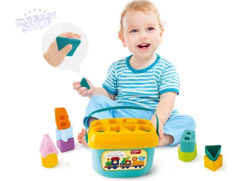 Zestaw edukacyjny Wiaderko klocki literki SORTER 16szt ZA3803 Zestaw edukacyjny Wiaderko klocki literki SORTER 16szt ZA3803