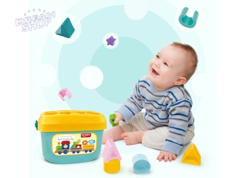 Zestaw edukacyjny Wiaderko klocki literki SORTER 16szt ZA3803 Zestaw edukacyjny Wiaderko klocki literki SORTER 16szt ZA3803