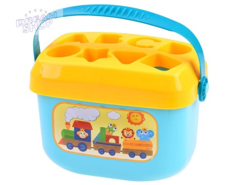 Zestaw edukacyjny Wiaderko klocki literki SORTER 16szt ZA3803 Zestaw edukacyjny Wiaderko klocki literki SORTER 16szt ZA3803