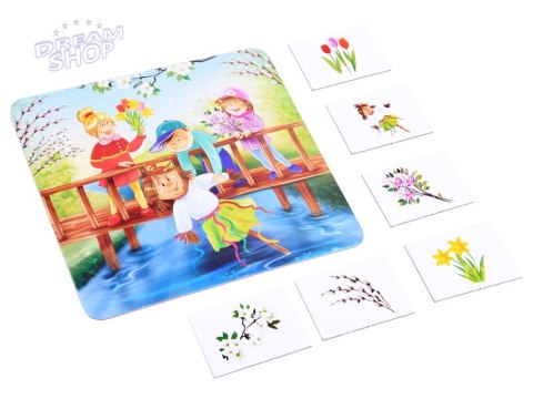 Jawa Edukacyjna gra dla przedszkolaków 4 PORY ROKU układanka memory GR0385 Jawa Edukacyjna gra dla przedszkolaków 4 PORY ROKU układanka memory GR0385