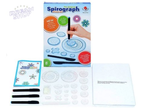 Spirograf zestaw zabawka edukacyjna ZA2583 Spirograf zestaw zabawka edukacyjna ZA2583