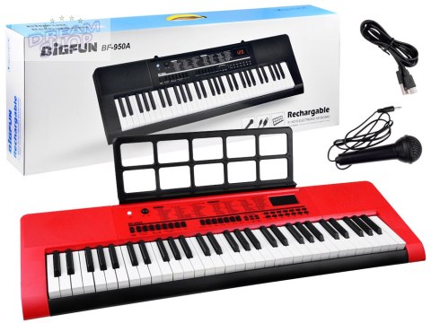 Duży Keyboard BF-950A Organy 61 klawiszy + mikrofon IN0140 Duży Keyboard BF-950A Organy 61 klawiszy + mikrofon IN0140