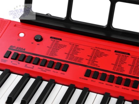 Duży Keyboard BF-950A Organy 61 klawiszy + mikrofon IN0140 Duży Keyboard BF-950A Organy 61 klawiszy + mikrofon IN0140