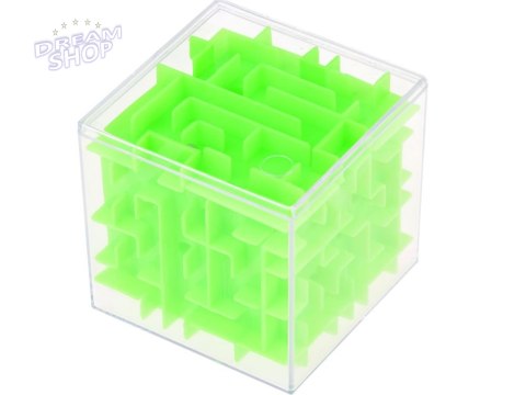 Kostka labirynt obrotowa Gra zręcznościowa kolorowa kostka 7,5 cm GR0423