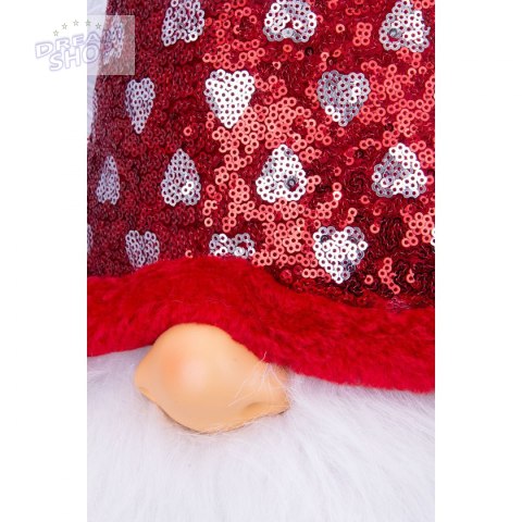 Skrzat gnom mikołaj świąteczny siedzący 92cm