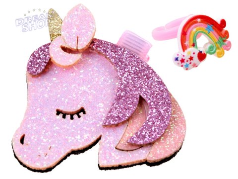 Urocza brokatowa Opaska z kucykami kokarda ZA3795 Urocza brokatowa Opaska z kucykami kokarda ZA3795