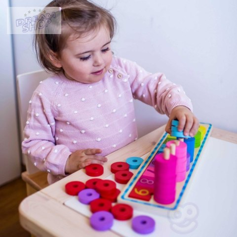 WOOPIE GREEN Układanka Nauka Liczenia i Kolorów Montessori WOOPIE GREEN Układanka Nauka Liczenia i Kolorów Montessori