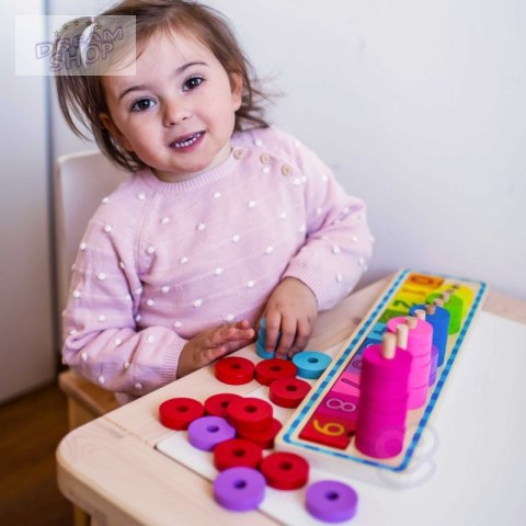 WOOPIE GREEN Układanka Nauka Liczenia i Kolorów Montessori WOOPIE GREEN Układanka Nauka Liczenia i Kolorów Montessori