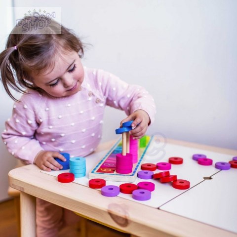 WOOPIE GREEN Układanka Nauka Liczenia i Kolorów Montessori WOOPIE GREEN Układanka Nauka Liczenia i Kolorów Montessori