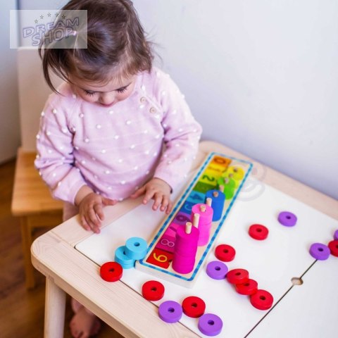 WOOPIE GREEN Układanka Nauka Liczenia i Kolorów Montessori WOOPIE GREEN Układanka Nauka Liczenia i Kolorów Montessori