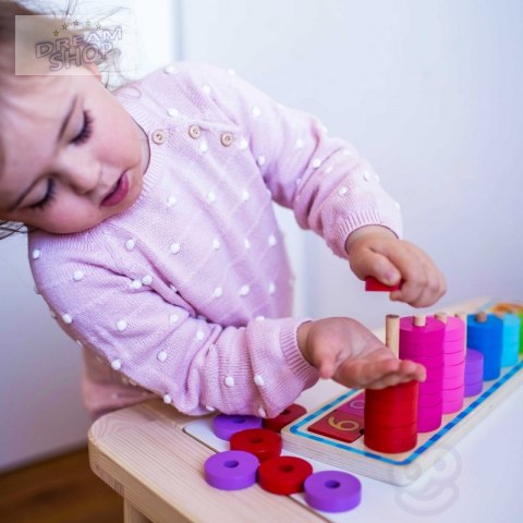 WOOPIE GREEN Układanka Nauka Liczenia i Kolorów Montessori WOOPIE GREEN Układanka Nauka Liczenia i Kolorów Montessori