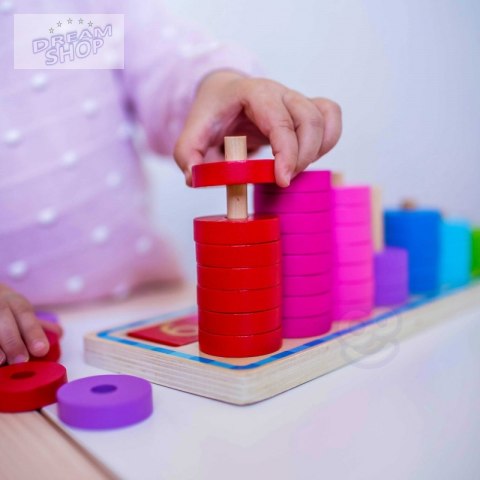 WOOPIE GREEN Układanka Nauka Liczenia i Kolorów Montessori WOOPIE GREEN Układanka Nauka Liczenia i Kolorów Montessori