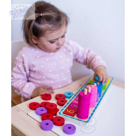 WOOPIE GREEN Układanka Nauka Liczenia i Kolorów Montessori WOOPIE GREEN Układanka Nauka Liczenia i Kolorów Montessori
