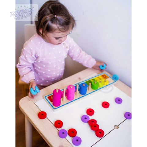 WOOPIE GREEN Układanka Nauka Liczenia i Kolorów Montessori WOOPIE GREEN Układanka Nauka Liczenia i Kolorów Montessori