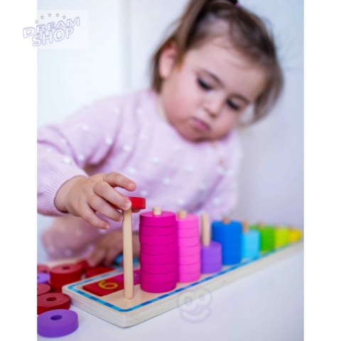 WOOPIE GREEN Układanka Nauka Liczenia i Kolorów Montessori WOOPIE GREEN Układanka Nauka Liczenia i Kolorów Montessori