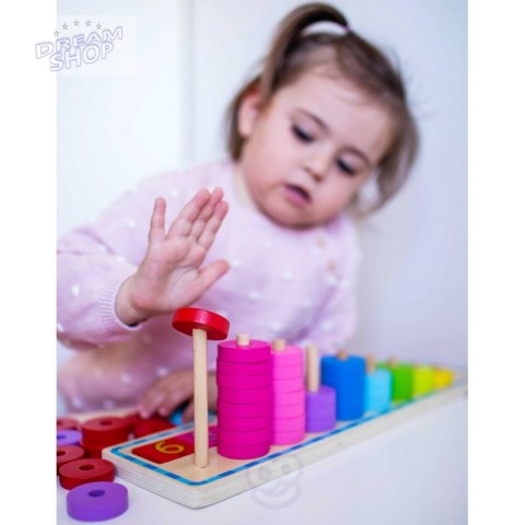 WOOPIE GREEN Układanka Nauka Liczenia i Kolorów Montessori WOOPIE GREEN Układanka Nauka Liczenia i Kolorów Montessori