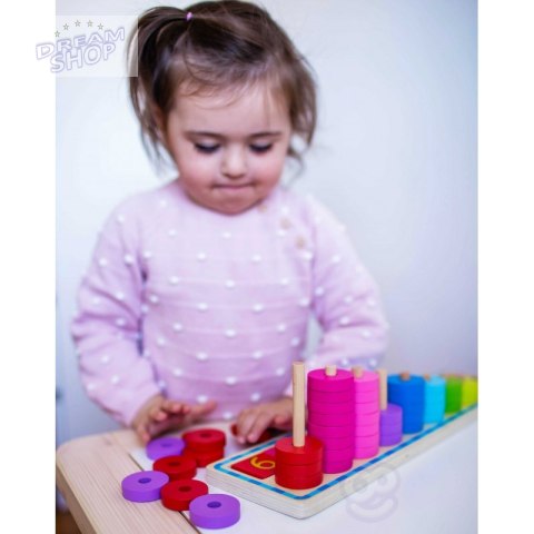 WOOPIE GREEN Układanka Nauka Liczenia i Kolorów Montessori WOOPIE GREEN Układanka Nauka Liczenia i Kolorów Montessori