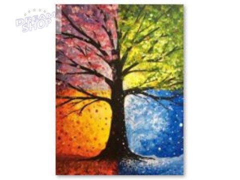 Haft Diamentowy, Obraz, Mozaika Diamentowa Diamond Painting, DRZEWO 30x40cm Haft Diamentowy, Obraz, Mozaika Diamentowa Diamond Painting, DRZEWO 30x40cm