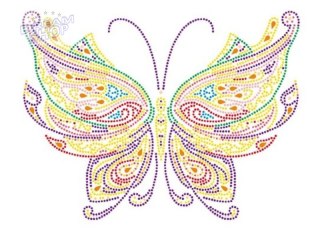 Haft Diamentowy, Obraz, Mozaika Diamentowa Diamond Painting, MOTYL 30x40cm