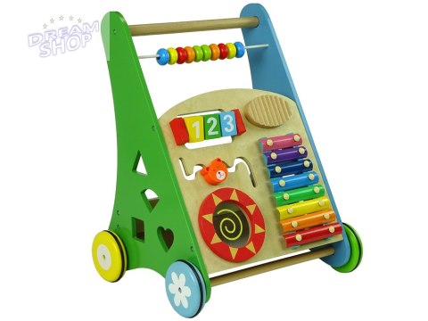Pchacz Drewniany Sorter Kolorowy Figury Geometryczne Cymbałki Koraliki Pchacz Drewniany Sorter Kolorowy Figury Geometryczne Cymbałki Koraliki