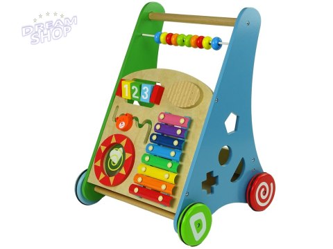 Pchacz Drewniany Sorter Kolorowy Figury Geometryczne Cymbałki Koraliki Pchacz Drewniany Sorter Kolorowy Figury Geometryczne Cymbałki Koraliki