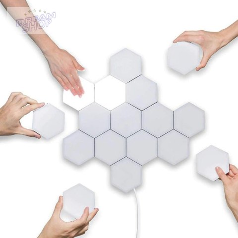Lampa modułowa LED dotykowa ścienna 12szt ciep bia Lampa modułowa LED dotykowa ścienna 12szt ciep bia