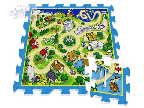Puzzle piankowe Mata uliczka wyścigi 31x31 ZA3150 Puzzle piankowe Mata uliczka wyścigi 31x31 ZA3150