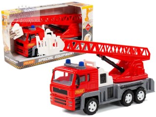 Samochód Auto Strażacki "Ałmaz" Wysuwana Drabina 70 cm Czerwony 88956